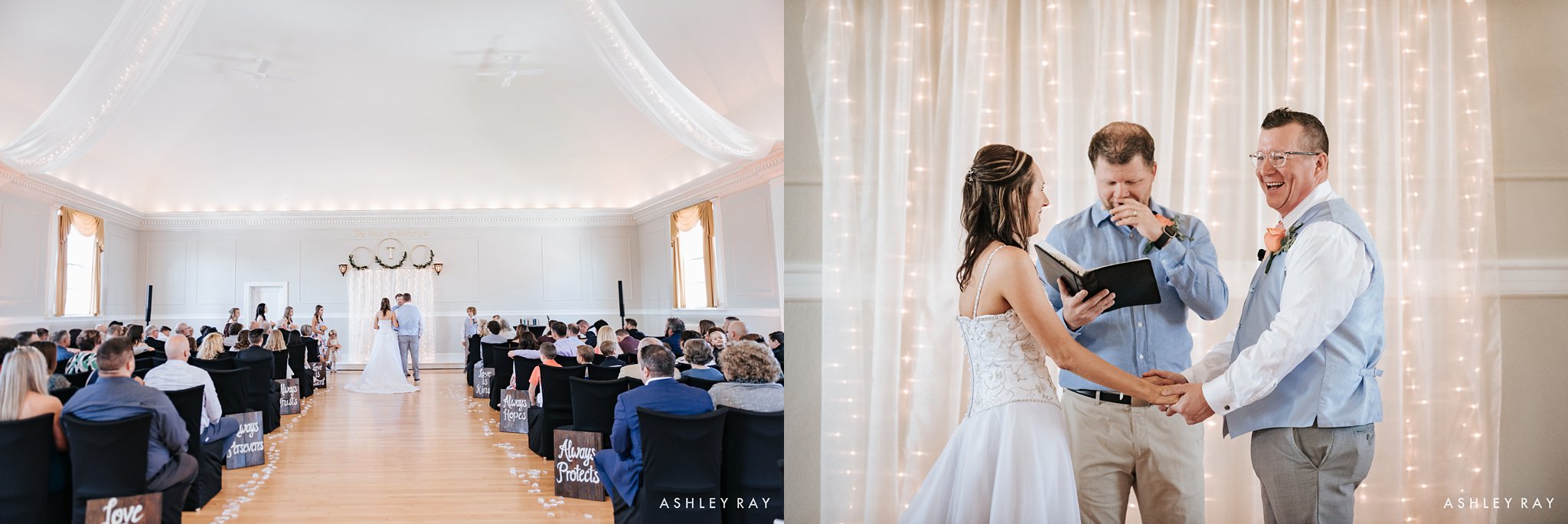 Sunny Spring Summer Wedding at The Venue at Anthony's in Downtown Wapakoneta, Ohio